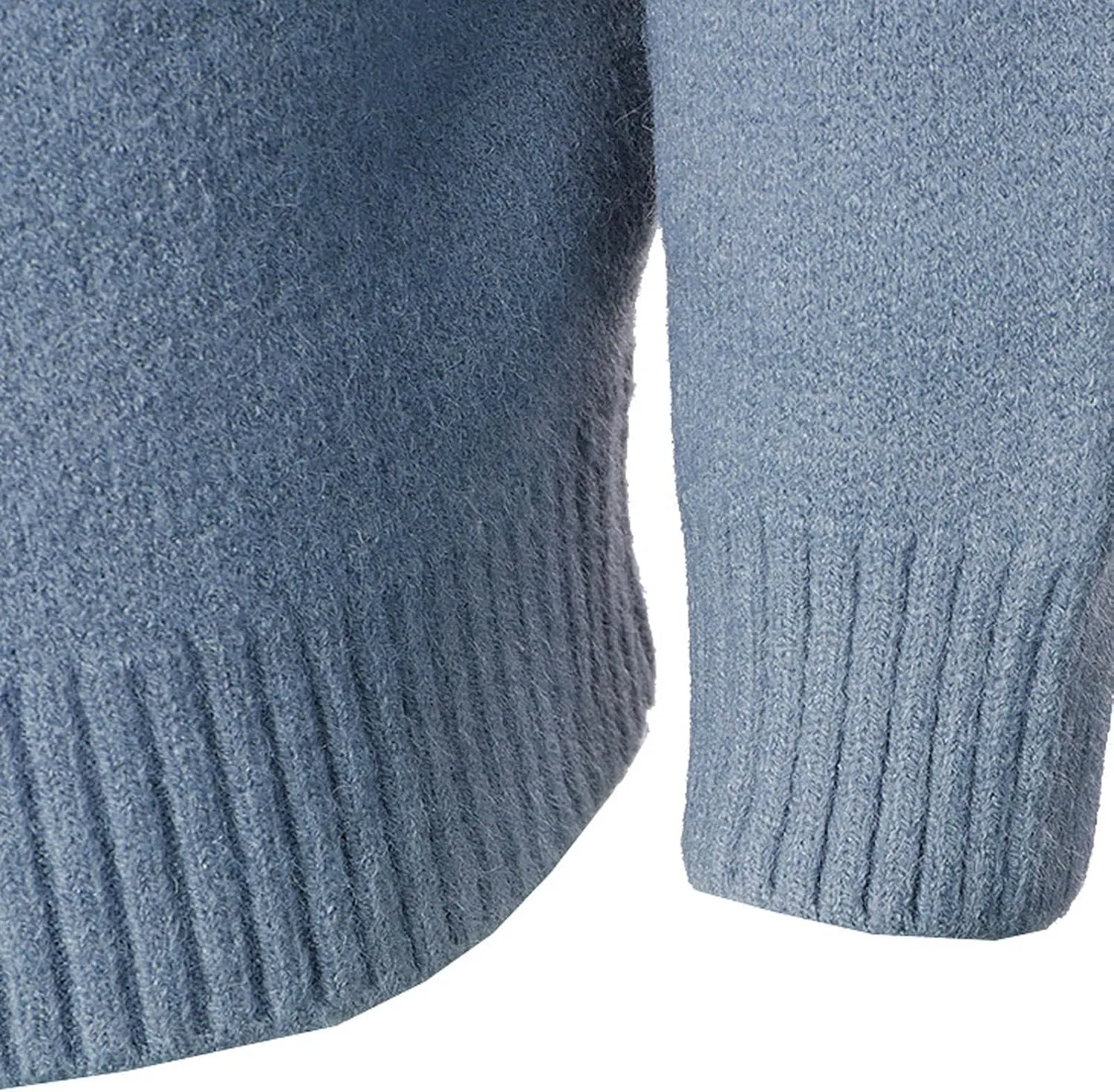 Mens Turtleneck Men's Solid Turtleneck Sweaters Long Sleeve Loose Fit Ribbed Knit Wool Thermal Pullover Sweatshirts