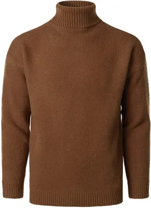 Mens Turtleneck Men's Solid Turtleneck Sweaters Long Sleeve Loose Fit Ribbed Knit Wool Thermal Pullover Sweatshirts