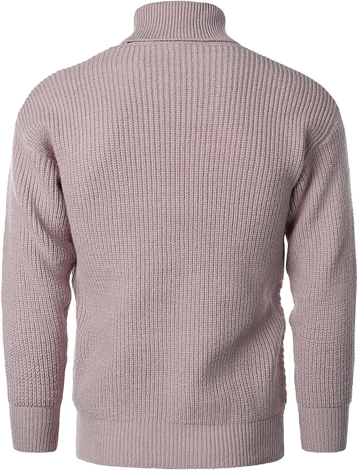 Mens Turtleneck Men's Solid Turtleneck Sweaters Long Sleeve Slim Fit Ribbed Knit Wool Thermal Pullover Sweatshirts