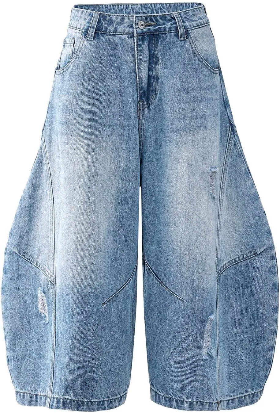 Mens Y2K Baggy Jean Shorts Casual Summer Hip Hop Aesthetic Pants Loose Fit Denim Shorts Trendy Outfits
