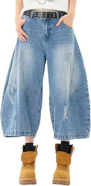 Mens Y2K Baggy Jean Shorts Casual Summer Hip Hop Aesthetic Pants Loose Fit Denim Shorts Trendy Outfits