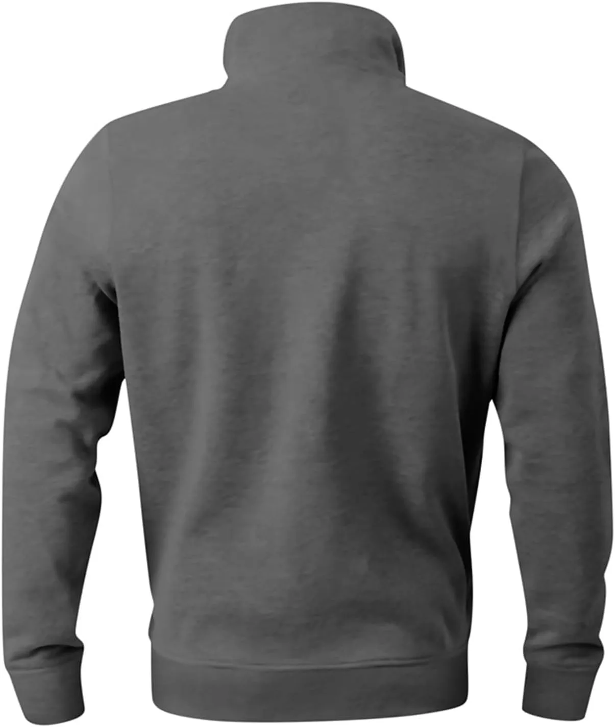 Men's Zip Collar Sweater Activewear Solid Vintage Jackets Long Sleeve Comfort Warm Sweatshirts with Elbow Patches