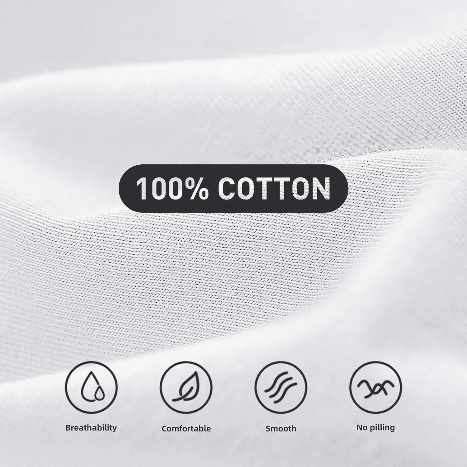 Natural Feelings T-Shirts Mens Undershirts Cotton Mens Shirts Casual Tshirts Shirts for Men Pack Crew & V Neck