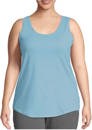 Plus Size Tank Tops for Women Summer Solid Color Sleeveless Workout Tee Shirts Casual Loose Fit Comfy Tunic Blouse