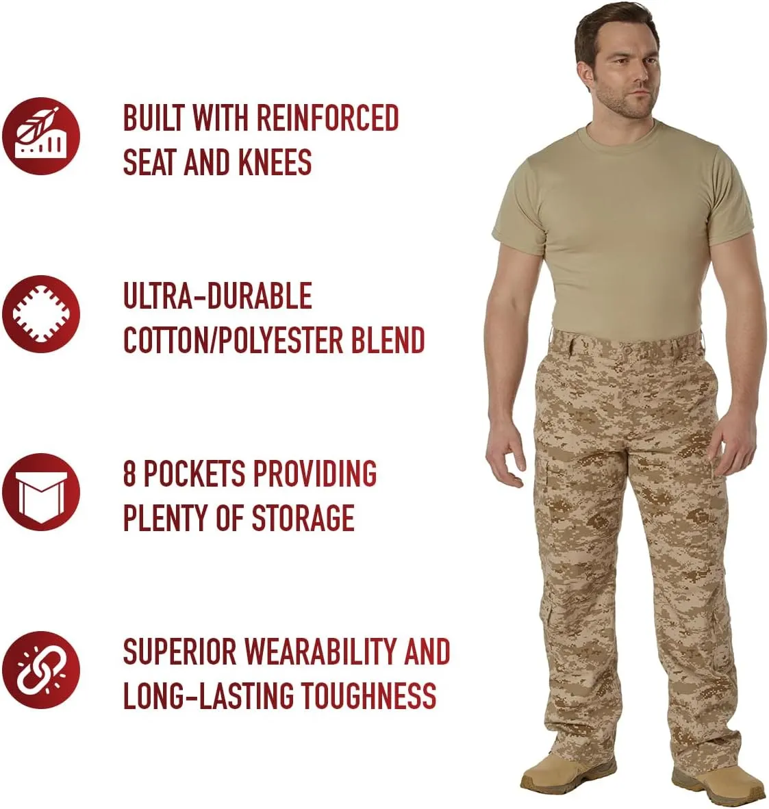 Rothco Vintage Paratrooper Fatigue Pants Vintage Cargo Pants Camouflage Pants