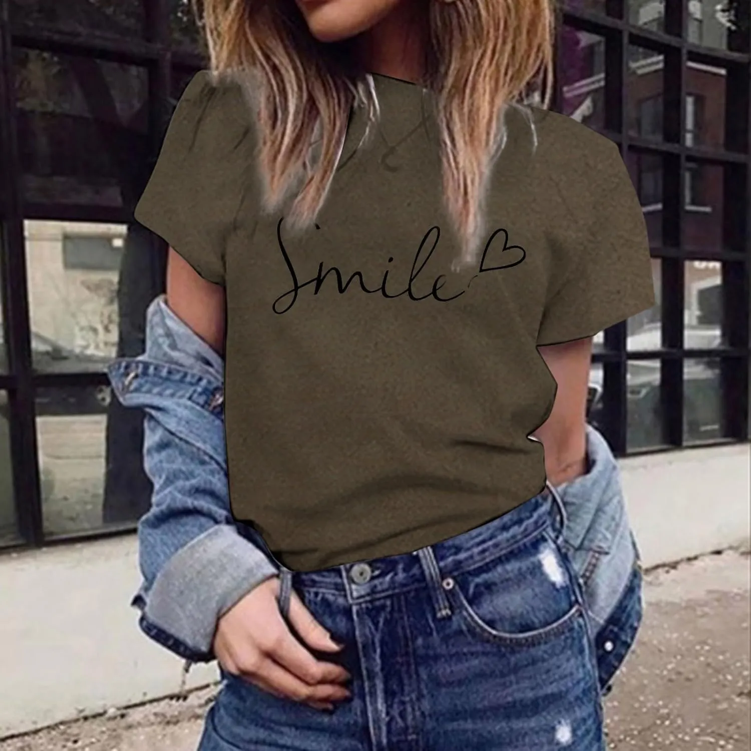 Summer Tops for Women 2025 Trendy Short Sleeve Blouses Round Neck Printed Pullover Casual Plus Size T Shirts
