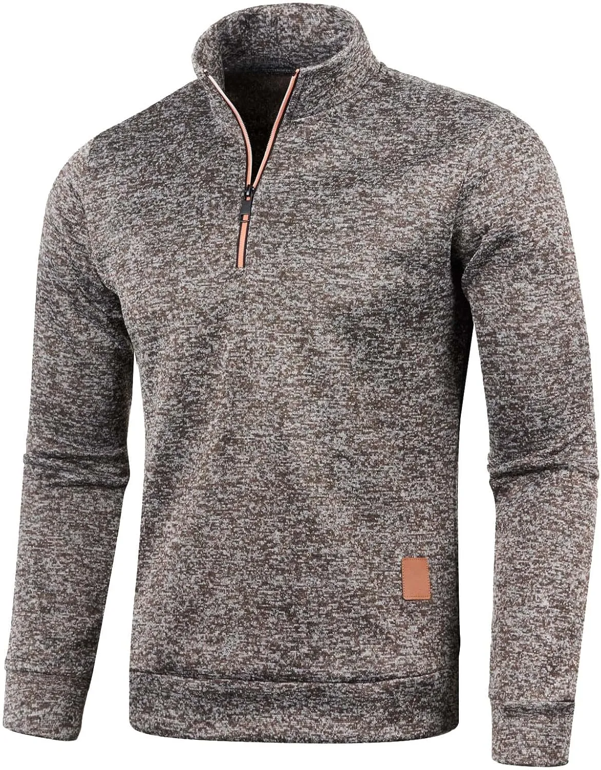 Sweaters for Men Men's Quarter Zip Henley Shirts Knit Sweater Dress Long Sleeve Pullover Sweaters Turtleneck T-Shirts