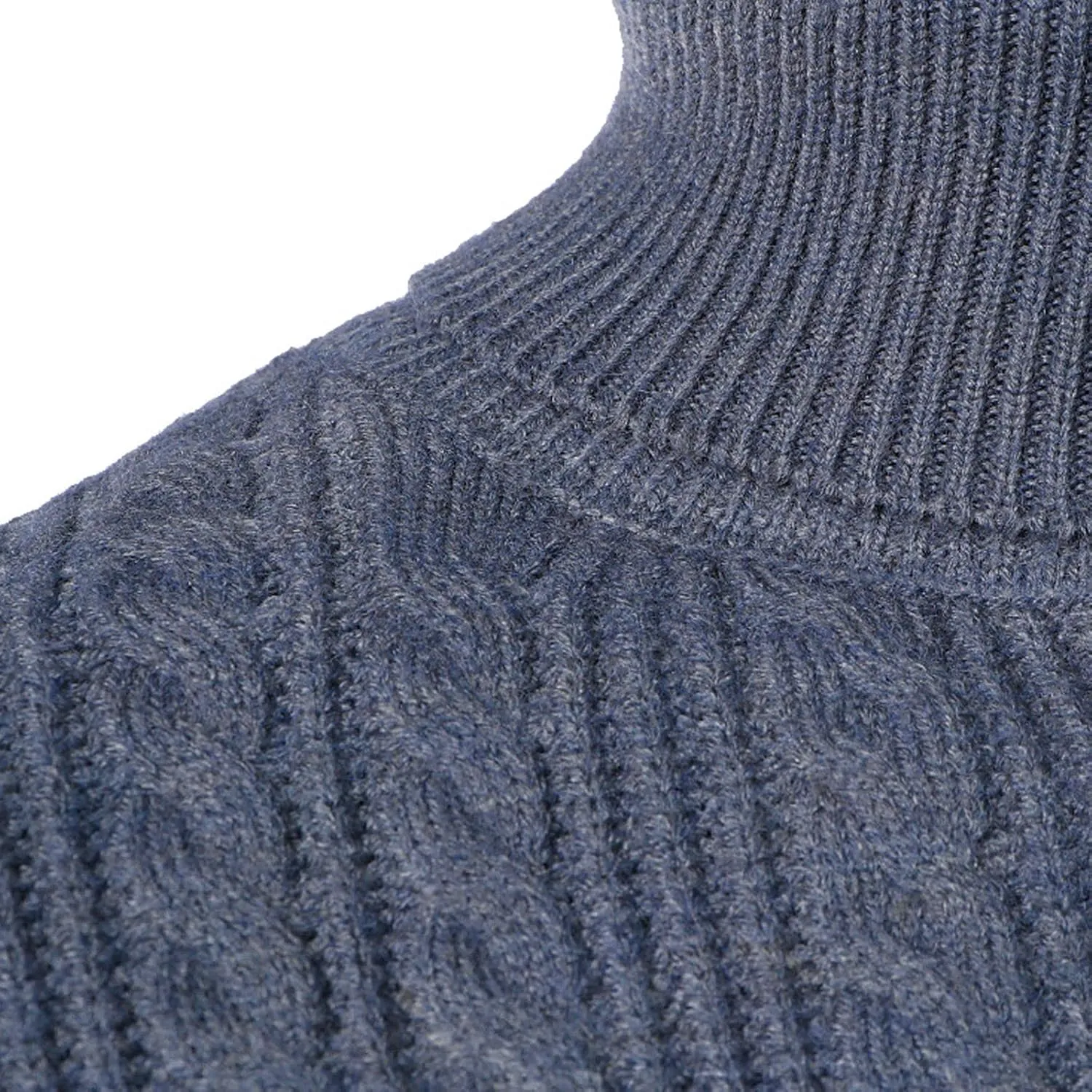 Sweaters for Men Men's Solid Turtleneck Sweaters Long Sleeve Slim Fit Ribbed Knit Wool Thermal Pullover Sweatshirts