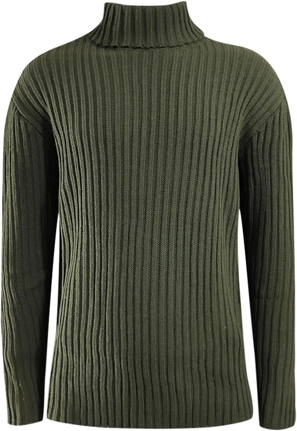 Sweaters for Men Men's Sweaters Turtleneck Cable Knitted Pullover Long Sleeve Chunky Casual Fall Winter Warm Cardigans