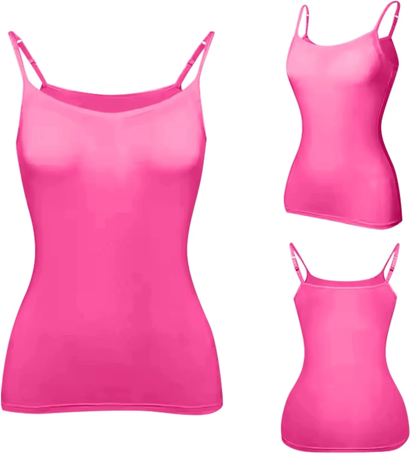 Tank Top for Women with Built in Bra 2025 Summer Shelf Bra Camisole Tops Womens Spaghetti Strap Cami Tank