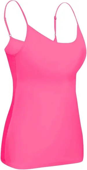 Tank Top for Women with Built in Bra 2025 Summer Shelf Bra Camisole Tops Womens Spaghetti Strap Cami Tank