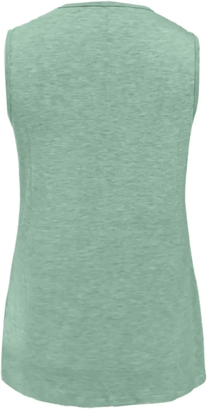 Tank Tops for Women Summer V Neck T-Shirts Dressy Casual Sleeveless Flowy Basic Tee Loose 2025 Vacation