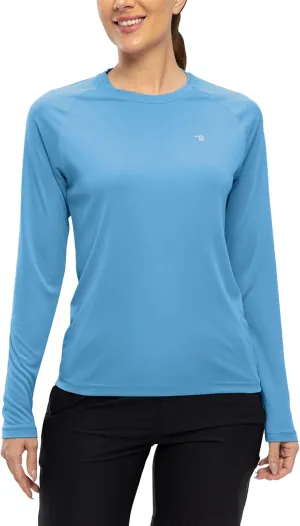 TBMPOY Women UPF 50  Long Sleeve Shirts Quick Dry Quarter Zipper Sun Shirts Hiking Athletic Workout Shirts