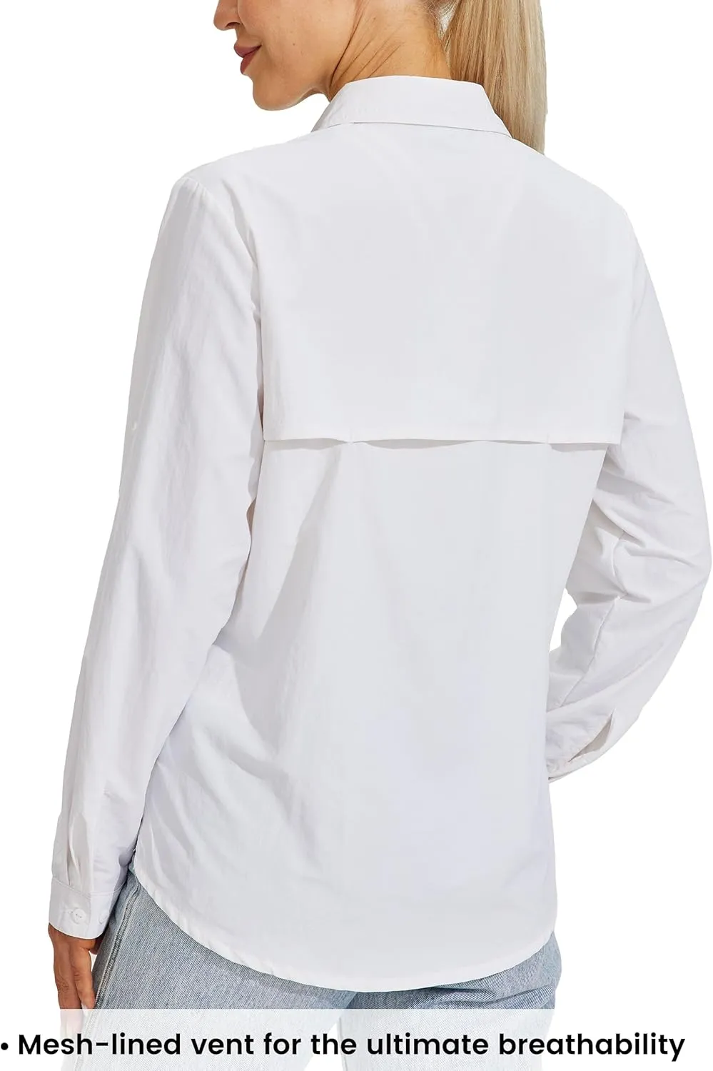 Willit Women's UPF 50  Sun Protection Shirts Long Sleeve Fishing Shirts SPF Quick Dry Hiking Outdoor Shirts