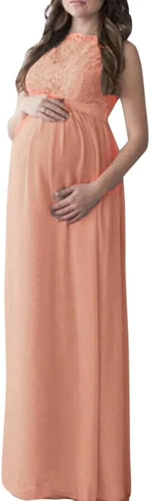 Women Maternity Photography Props Long Maxi Dress Pregnancy Evening Party Gown for Baby Shower Photo Shoot