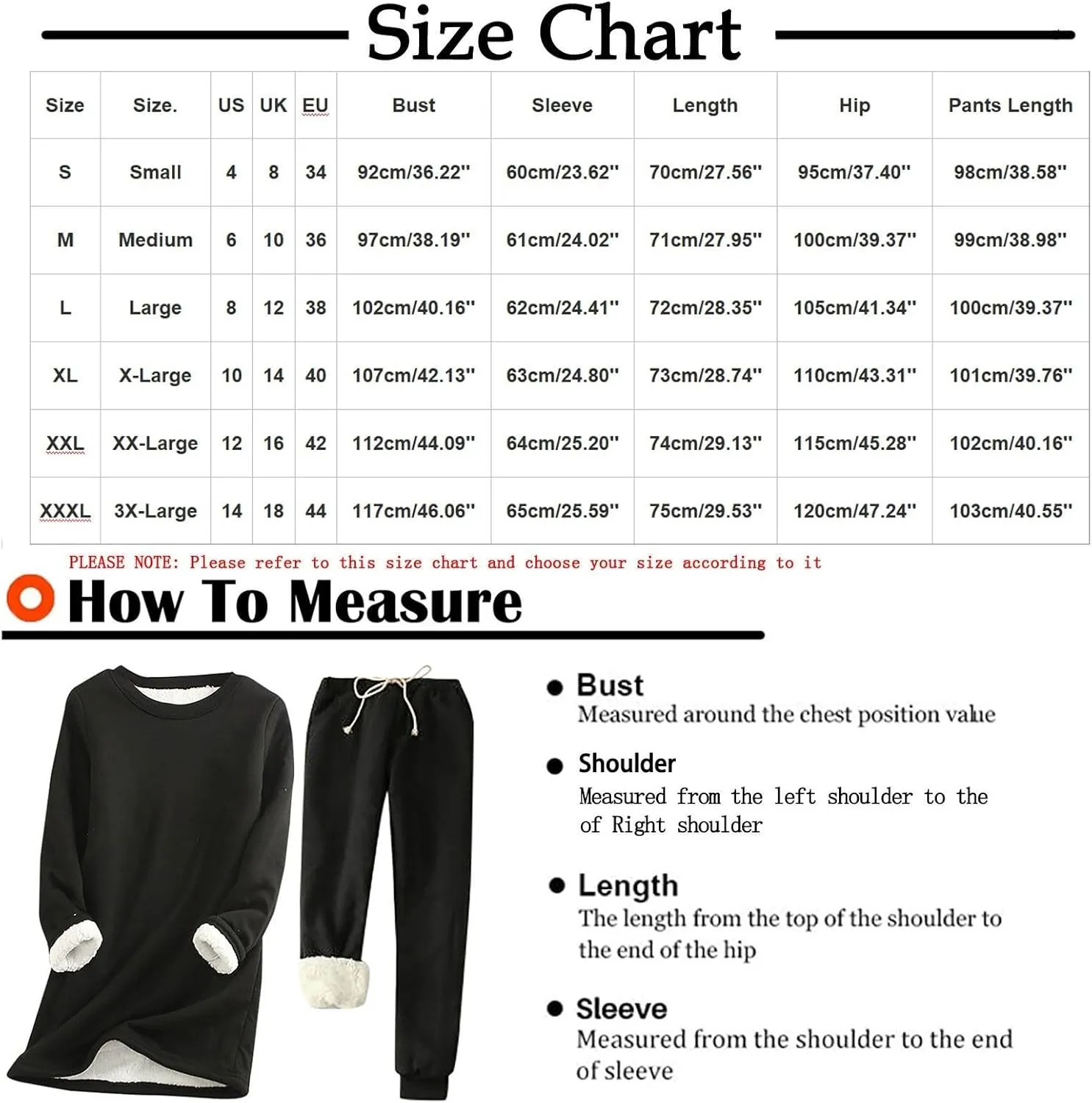 Women's 2 Piece Lounge Sets Fleece Lined Crewneck Sweatshirts Pullover and Sweatpants Jogger Pants Tracksuit Outfits