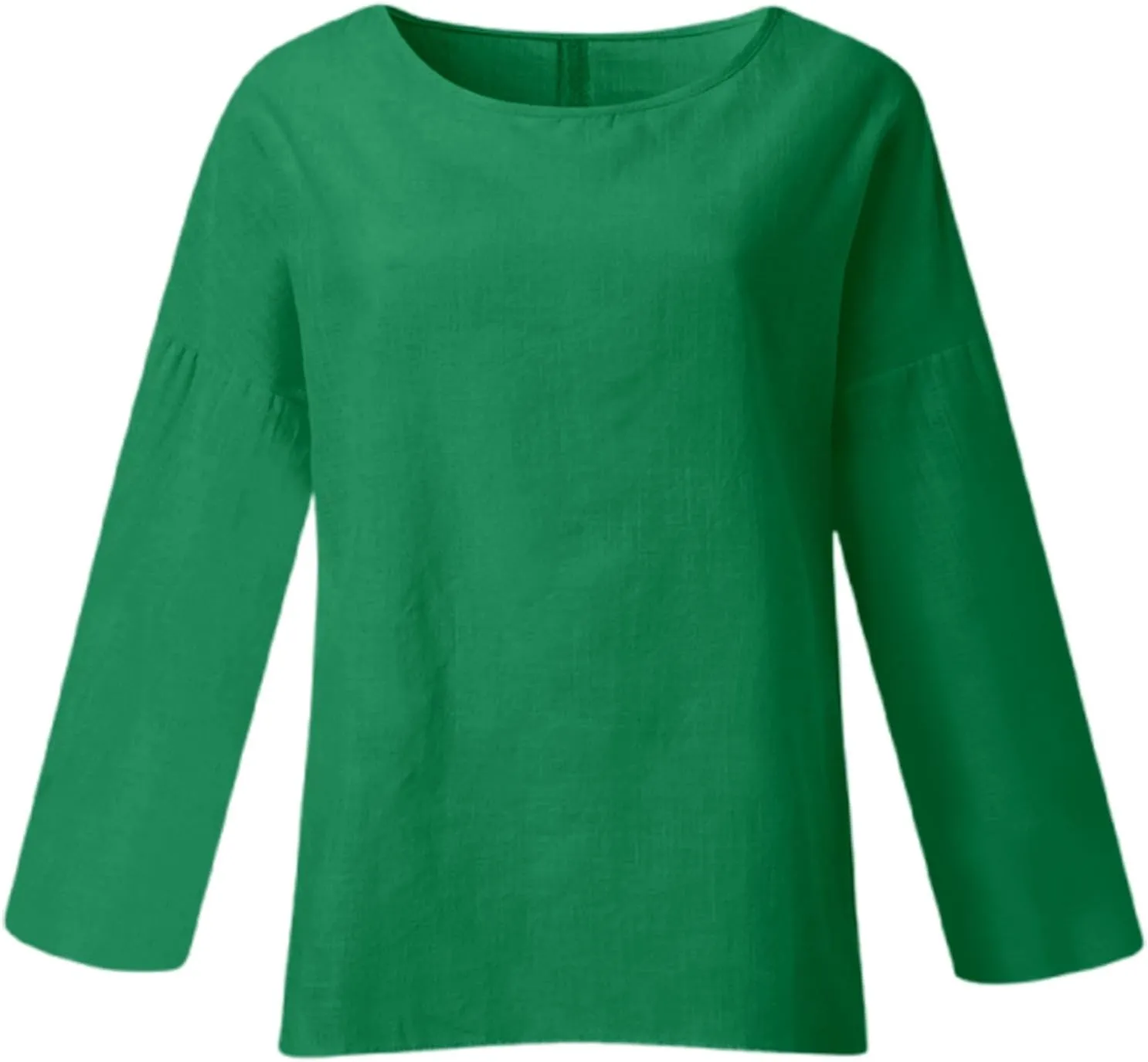 Womens Button Down Shirt V Neck Long Sleeve Cotton Linen Summer Casual 2025 Fashion Blouses Top Loose Fit Tops