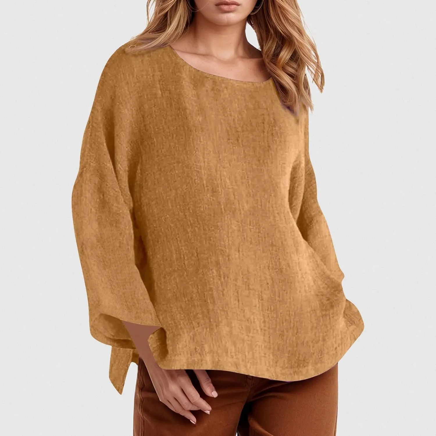 Women's Collared Button Down Shirt V-Neck Short Sleeve Linen Summer Casual Dress Blouses Top Loose Tshirts