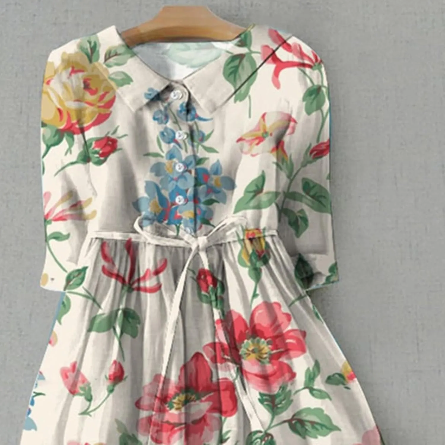 Women's Cotton Linen Casual Dresses 2024 Boho Flowy Dress Flowy Summer Midi Dresses Dressy Ladies Trendy Clothing