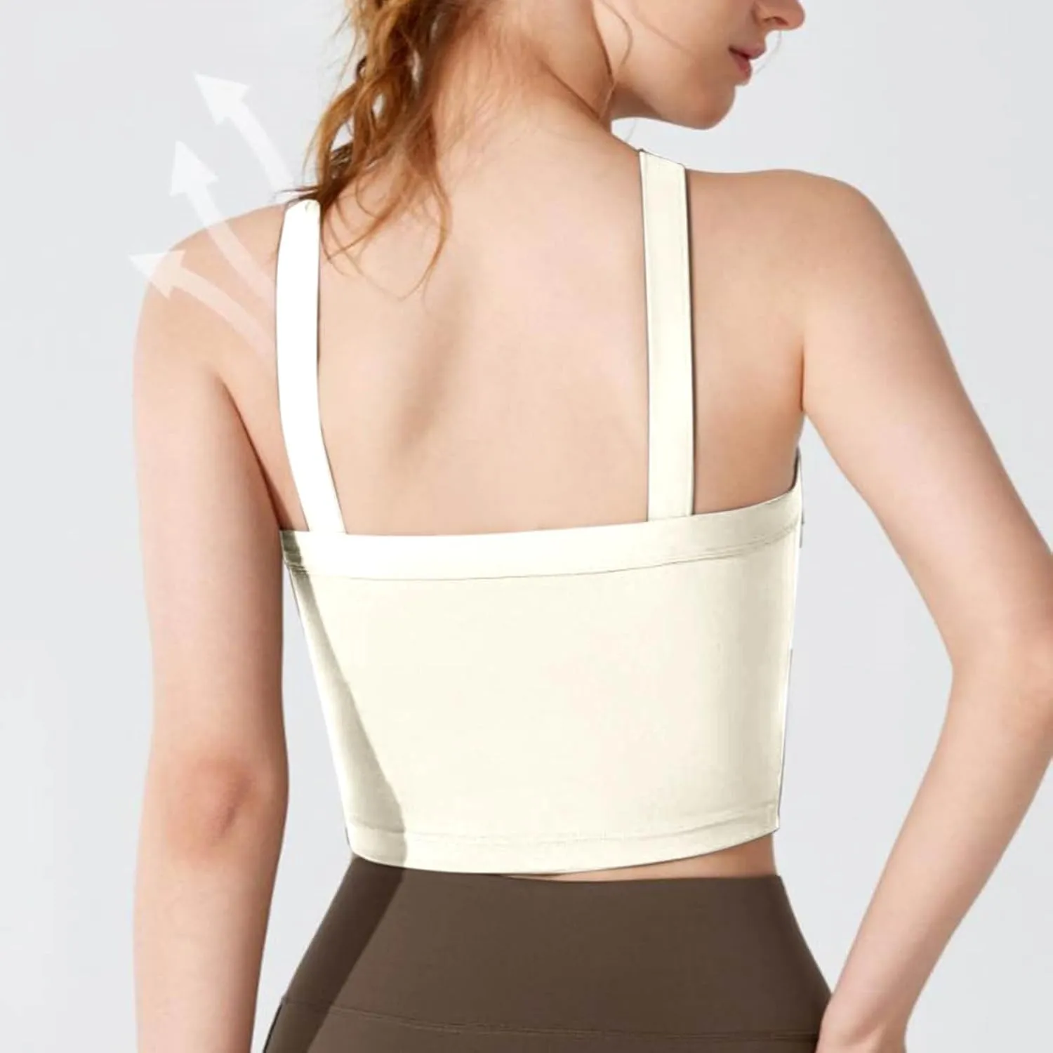 Women's Crop Tops Sexy Criss Cross Halter Sleeveless Wrap Front Backless Tee Shirt Solid Fashion Workout Yoga Blouse