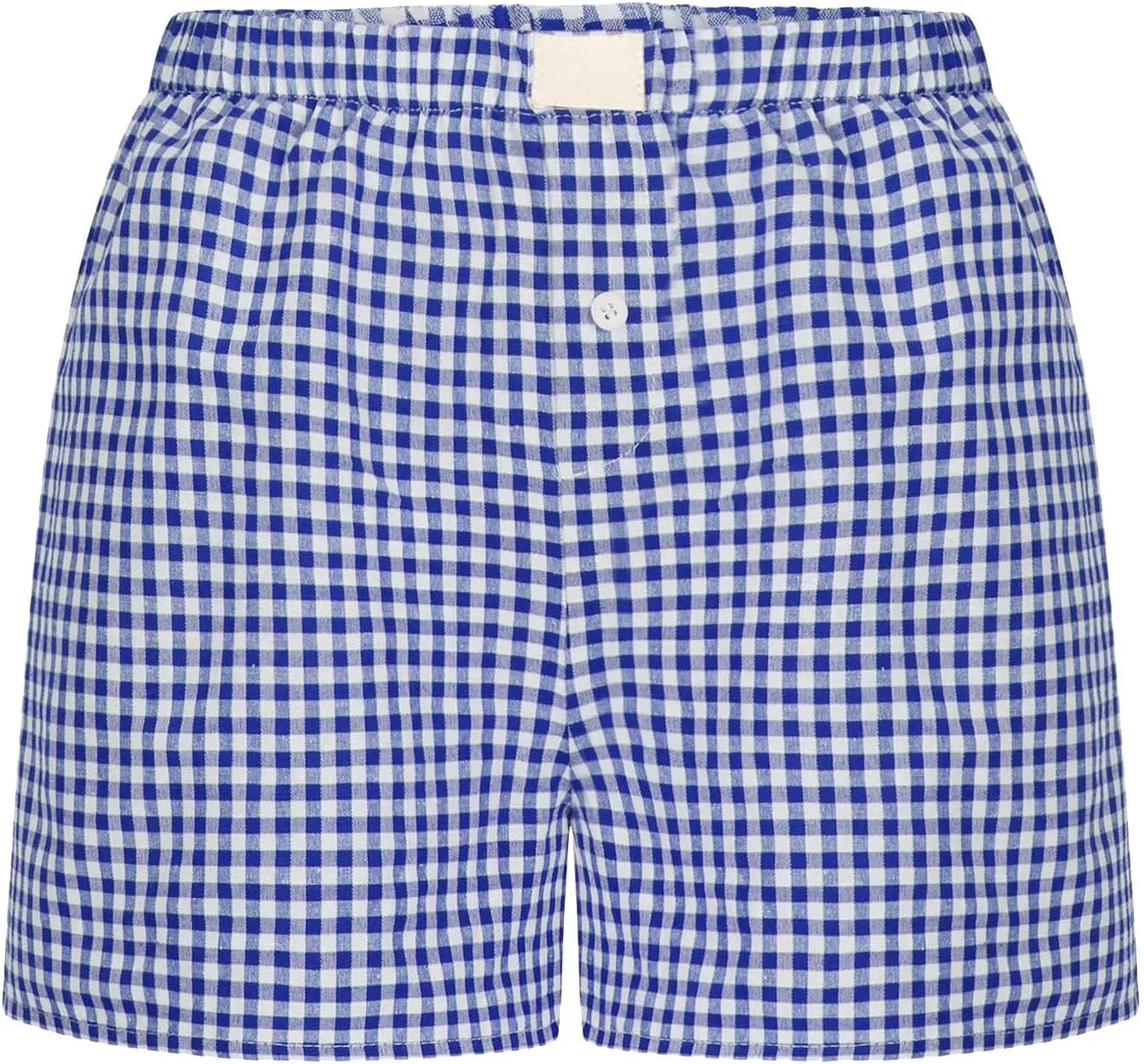 Womens Shorts Boxers 2025 Summer Gingham Pajama Lounge Sleep Y2K Plaid Pj Shorts Beach Bottoms