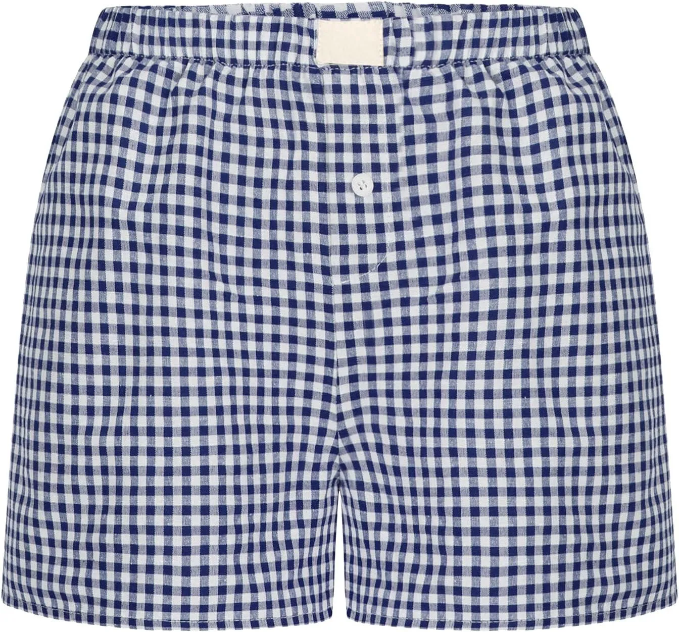 Womens Shorts Boxers 2025 Summer Gingham Pajama Lounge Sleep Y2K Plaid Pj Shorts Beach Bottoms