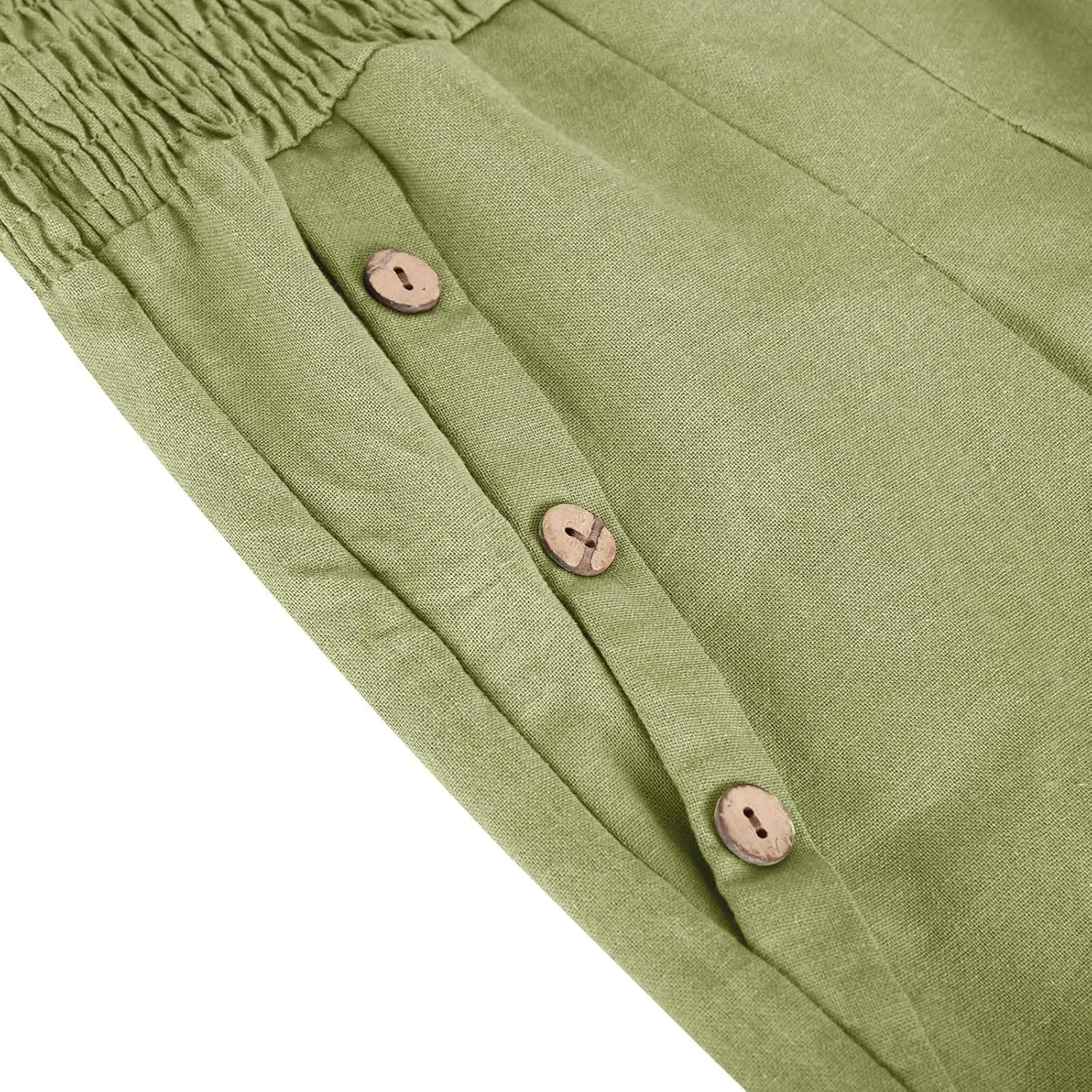 Women's Wide Leg Pants High Waisted Linen Pants Loose Fit Summer Pants Flowy Beach Pants Comfy Palazzo Pants Trousers