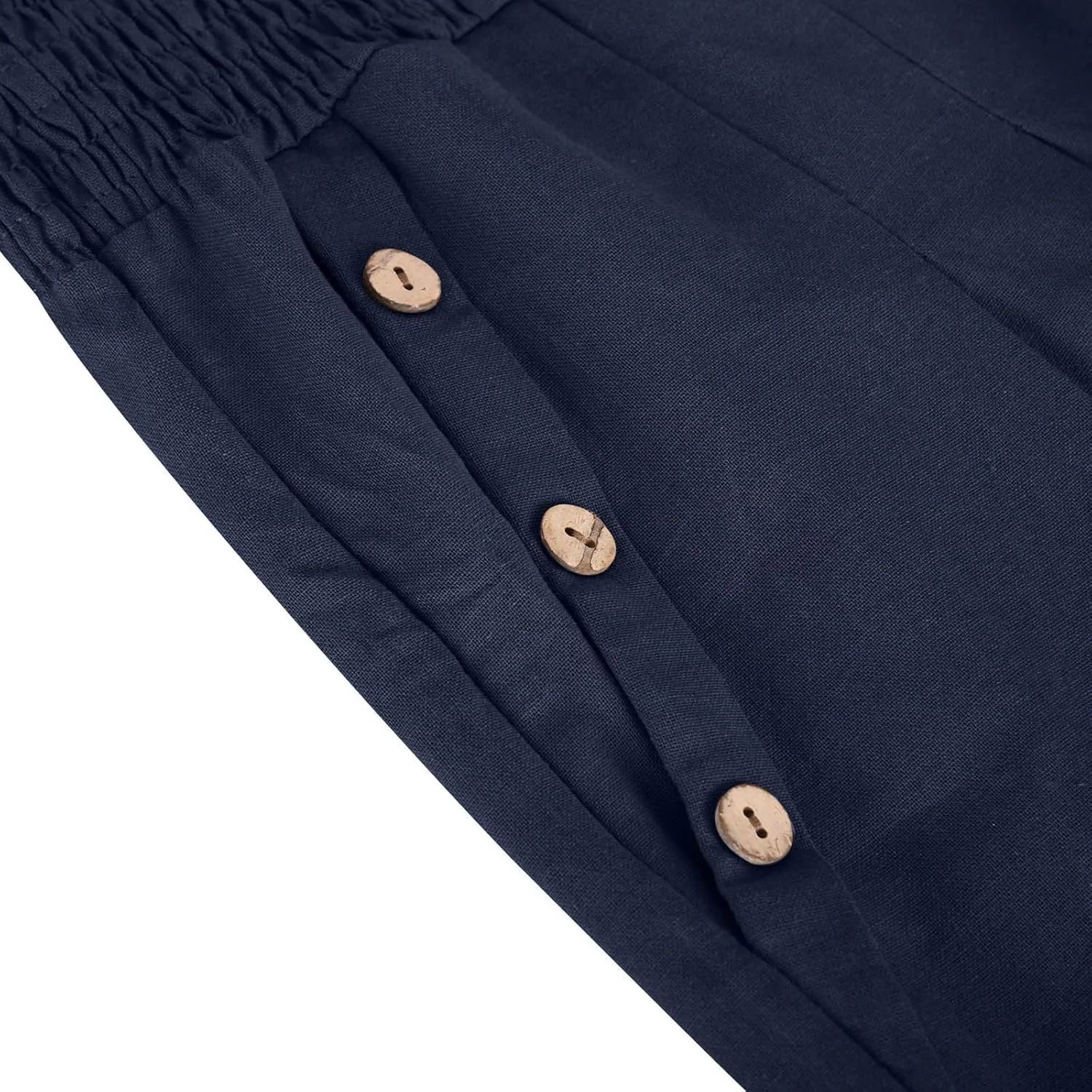 Women's Wide Leg Pants High Waisted Linen Pants Loose Fit Summer Pants Flowy Beach Pants Comfy Palazzo Pants Trousers