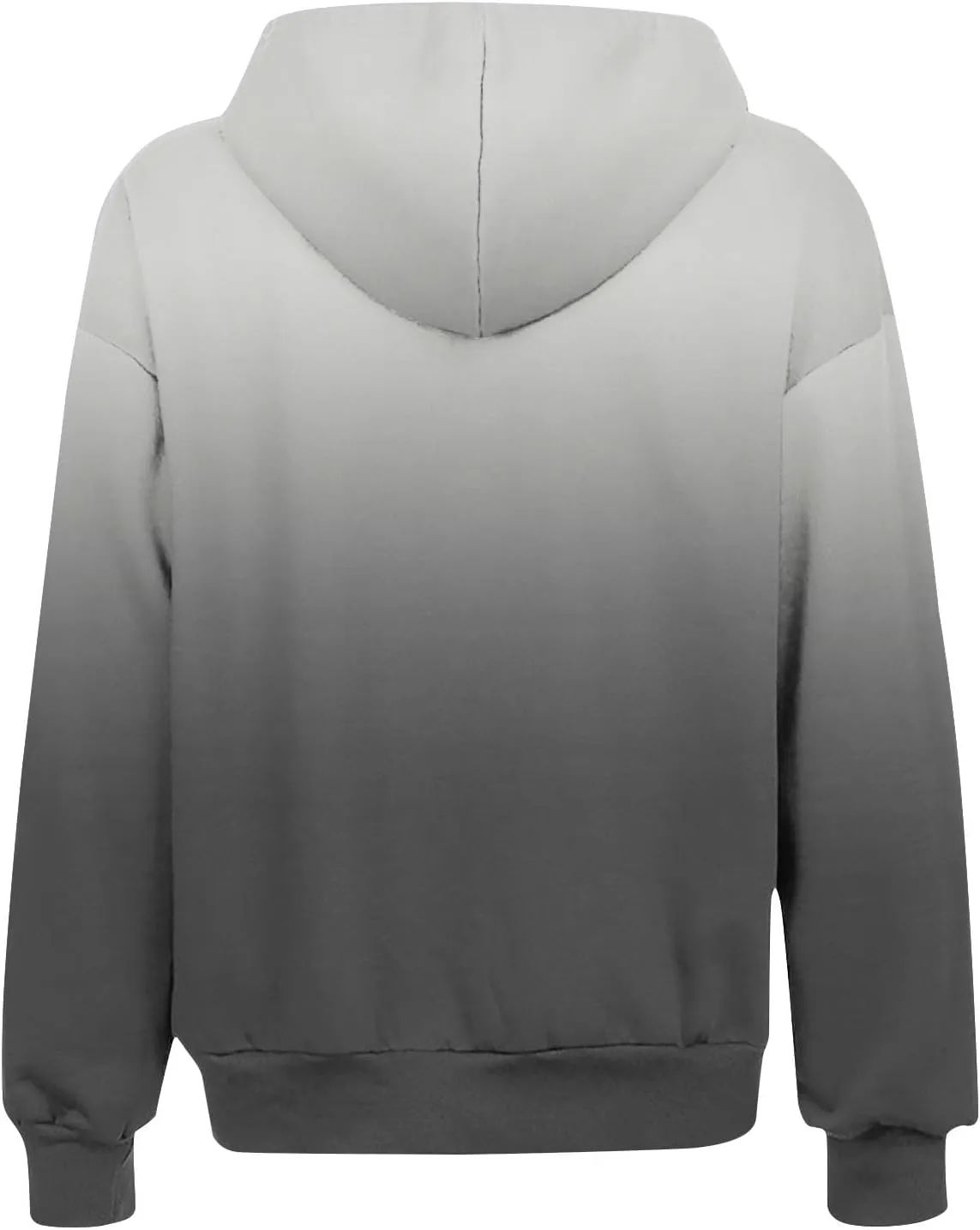 Womens Zip Up Hoodies Sherpa Lined Fleece Thermal Jacket Full Zip Long Sleeve Sweatshirts Gradient Color Shirts Coat